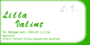 lilla valint business card